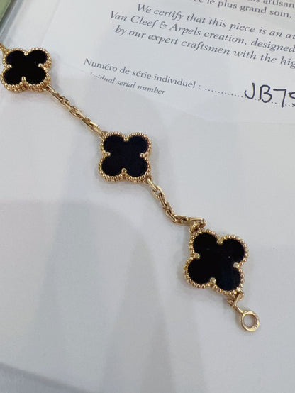 Van Cleef & Arpels Vintage Alhambra 5 Motifs Bracelet 2020