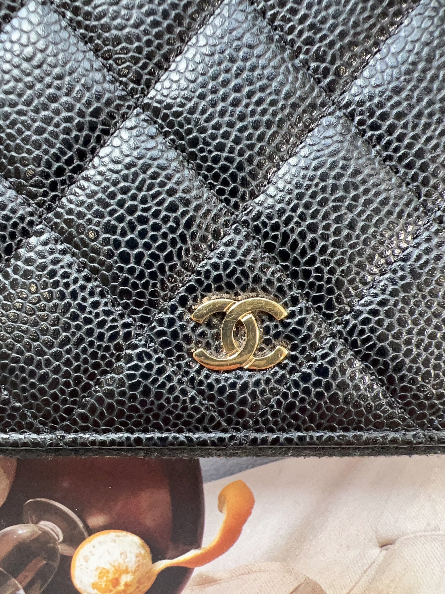 Chanel Long Zippy Wallet Black Caviar