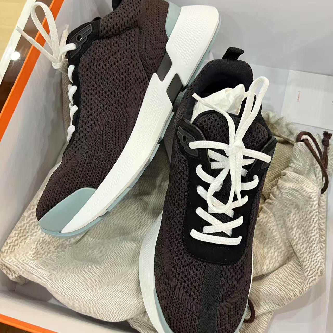 Hermes Heros sneaker Black Size40