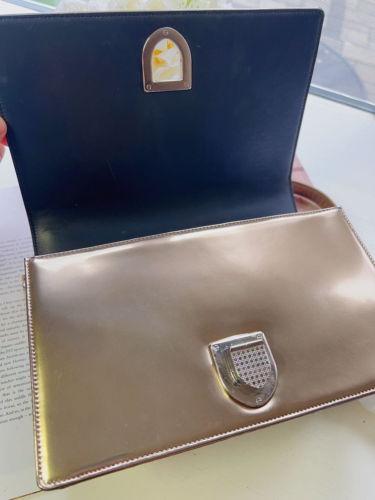 Dior Medium Cannage Diorama Bag Gold
