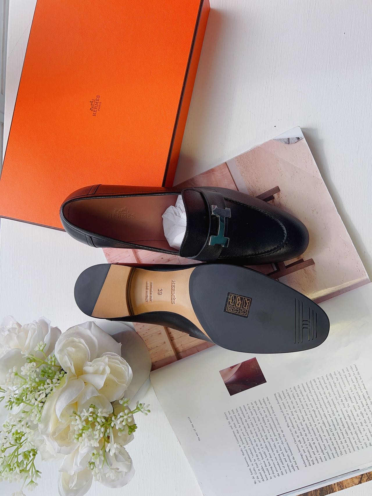 Hermes Paris loafer Size39 New