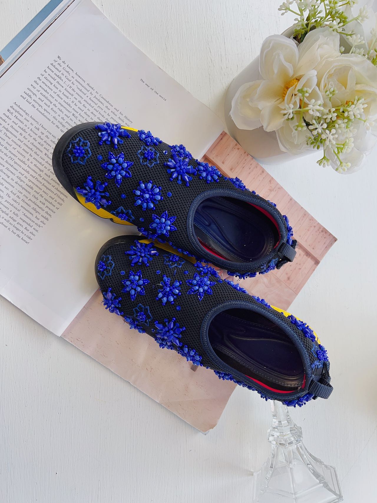 Christian Dior Sneaker with Blue Sequins
