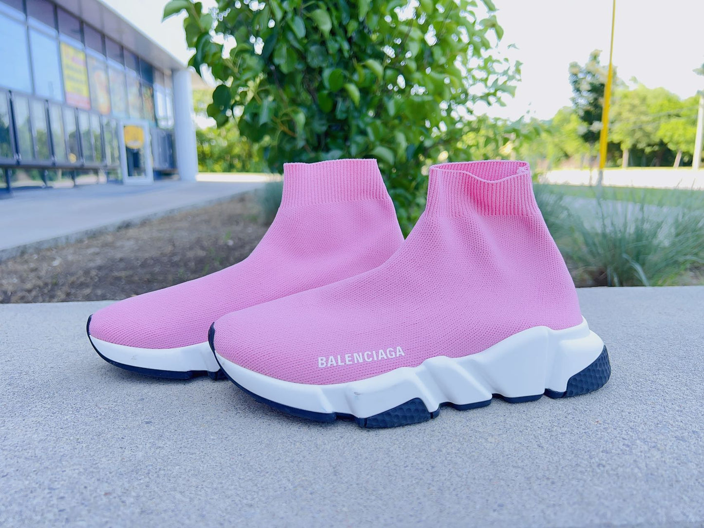 Balenciaga Speed Sock Sneakers Pink Size35