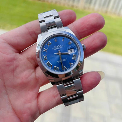 Rolex 2022 Datejust 41 BLUE ROMAN 116300