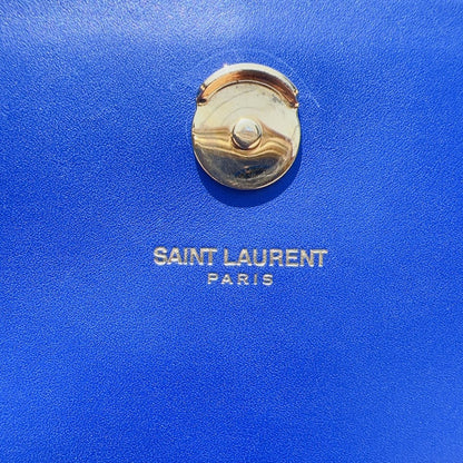 Saint Laurent Smooth Calfskin Medium Classic Monogram Kate Tassel Satchel Blue