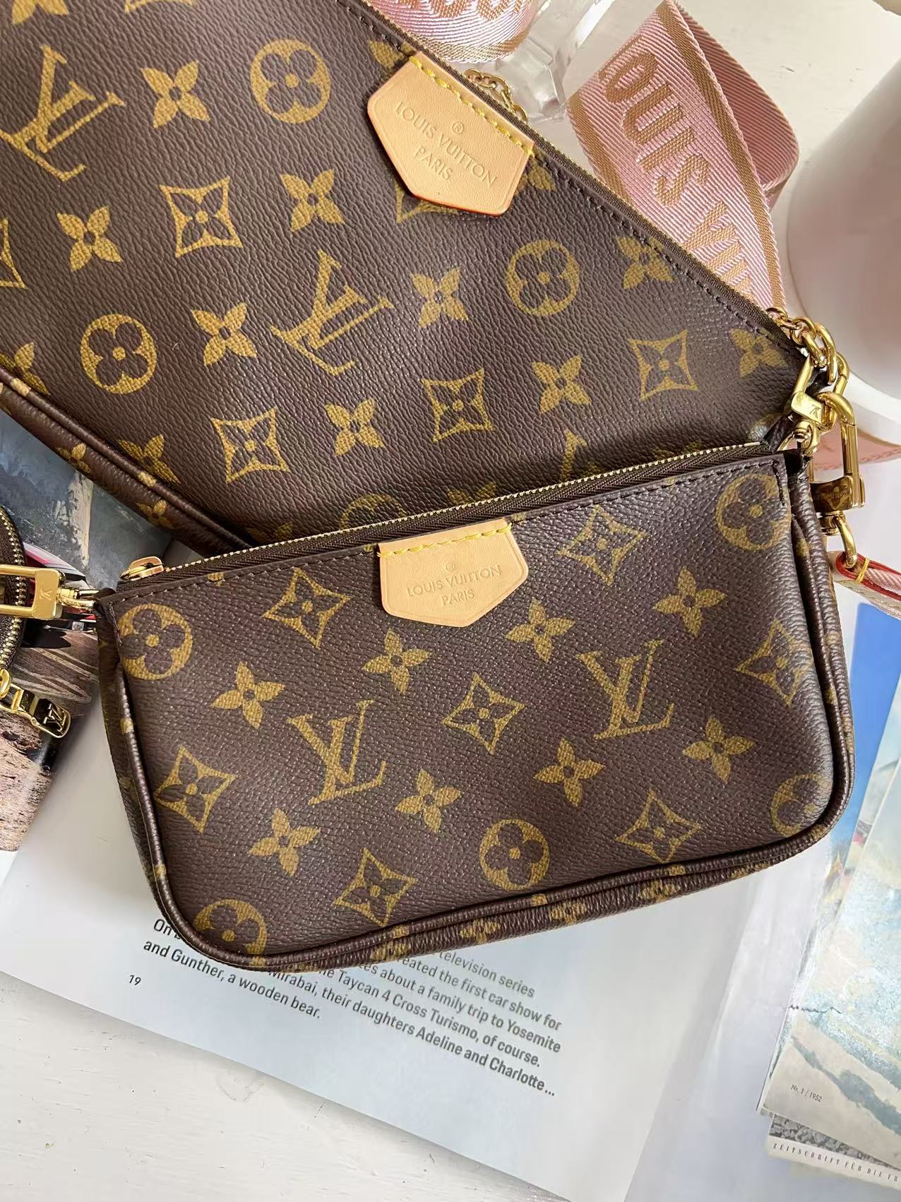 Louis Vuitton Monogram Multi Pochette Accessoires Pink