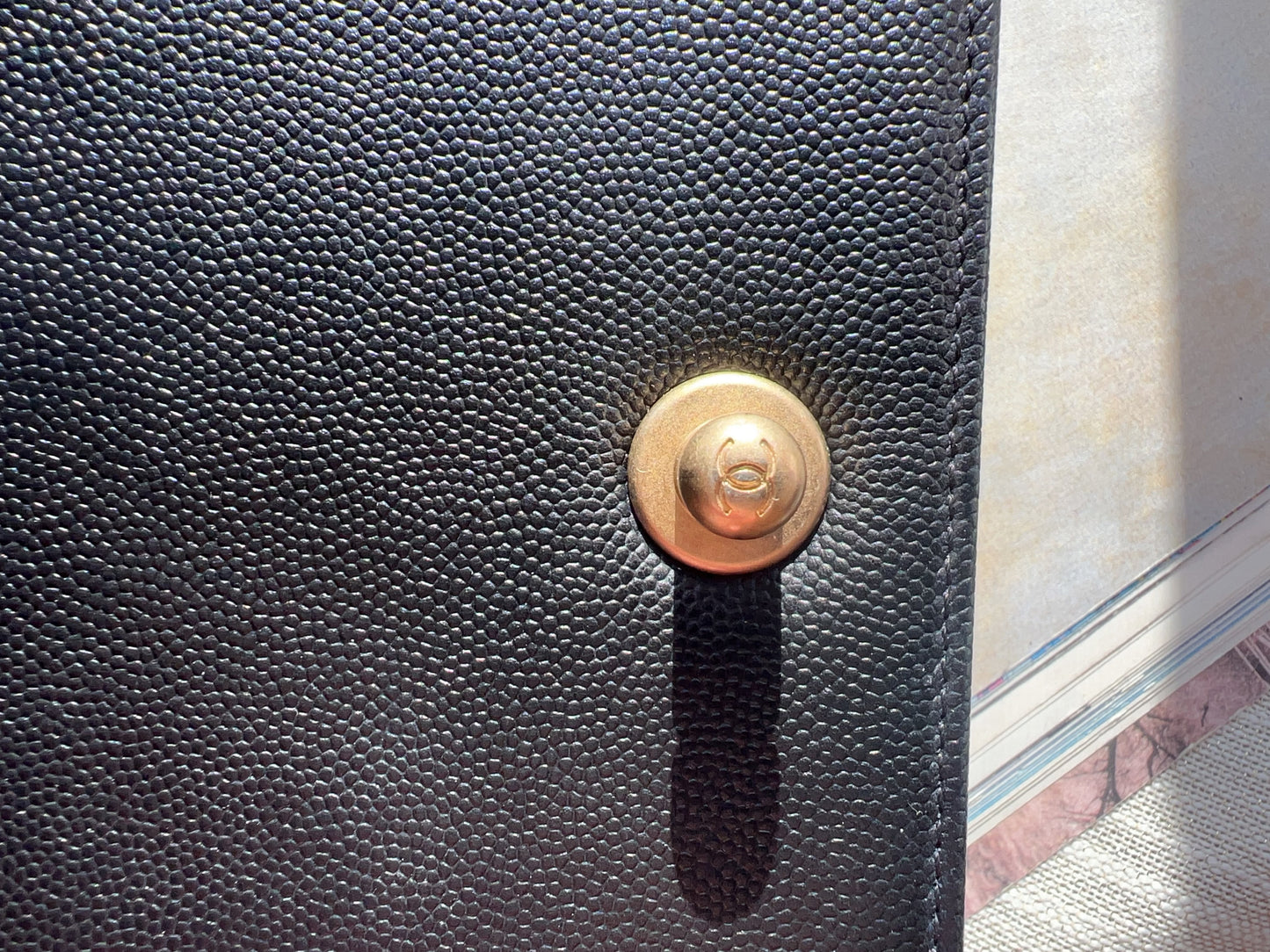 Chanel Chanel Small Black Caviar Boy Bag