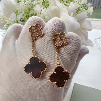 Van Cleef & Arpels Magic Alhambra Earrings with 2 Motifs