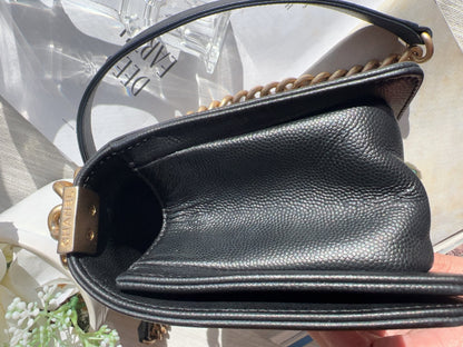 Chanel Chanel Small Black Caviar Boy Bag