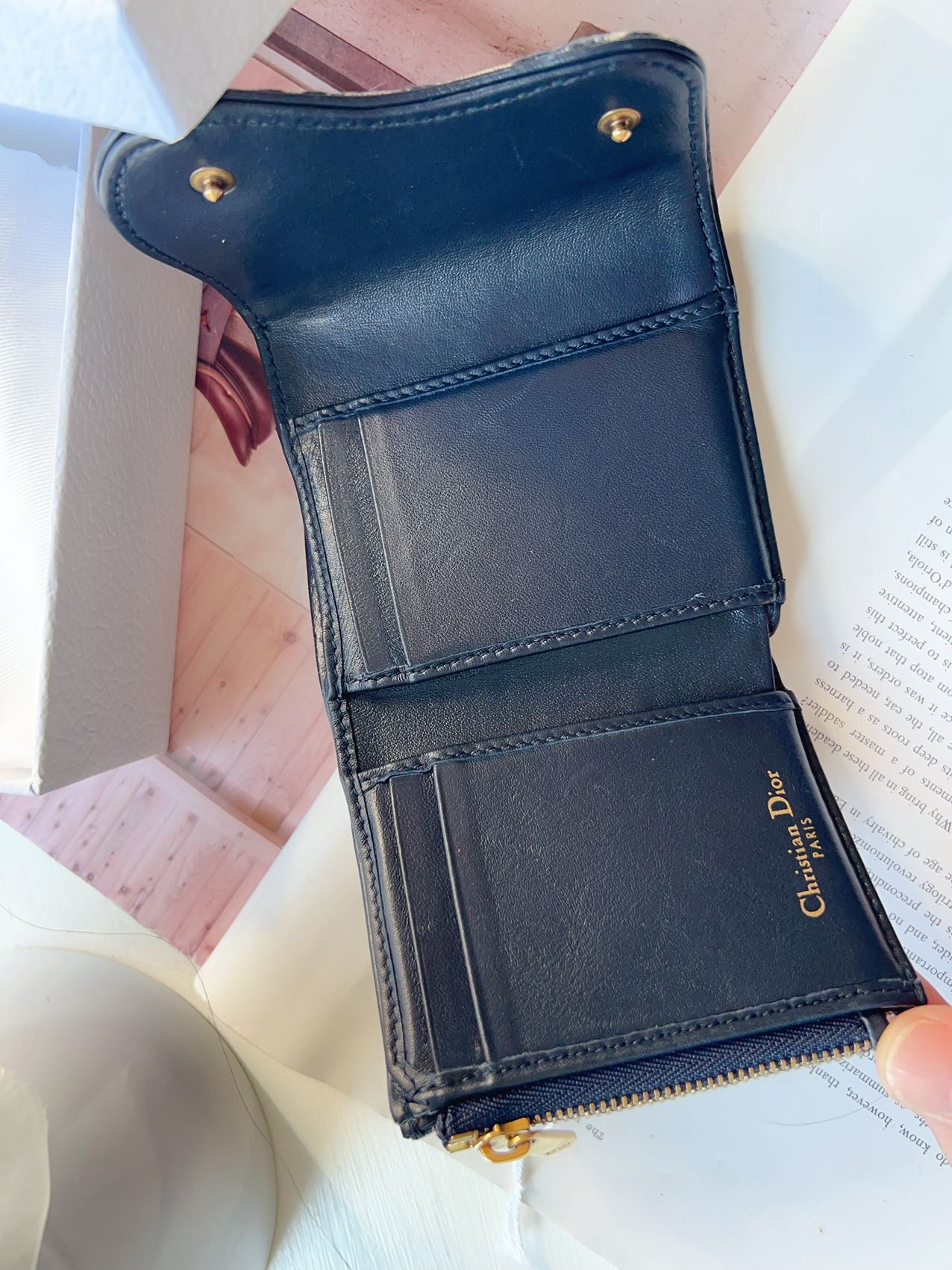 Christian Dior 2022 Saddle Cardholder Compact Wallet