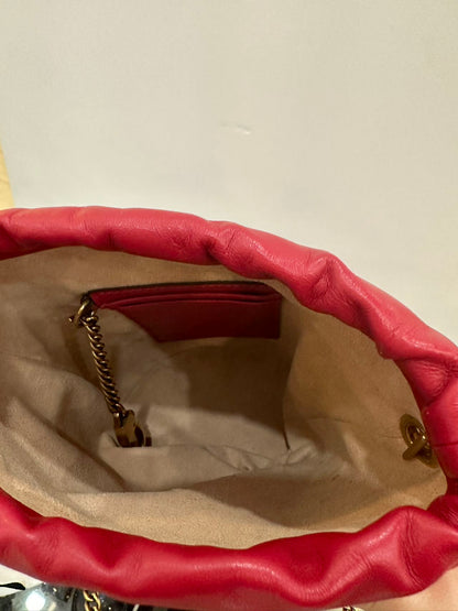 Gucci GG Marmont Mini Bucket Bag Red