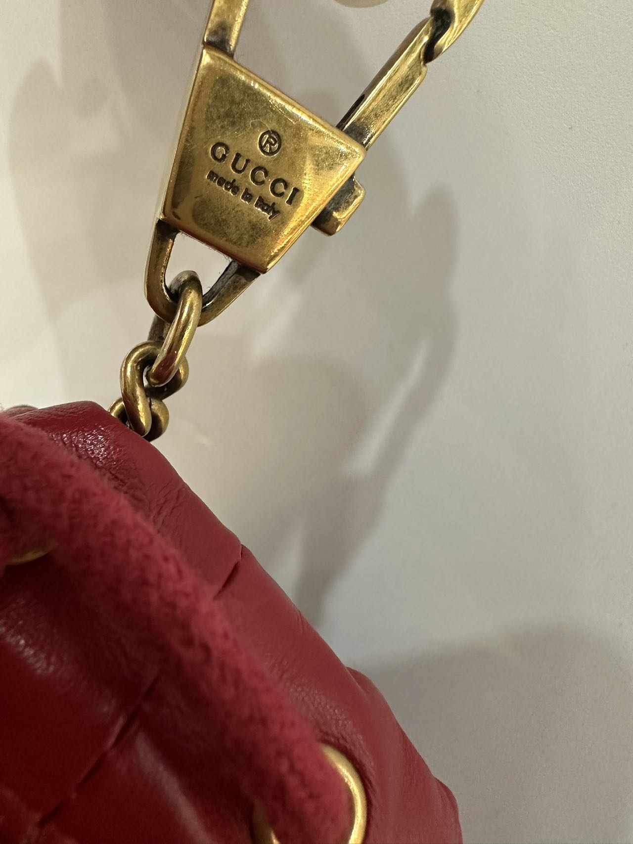 Gucci GG Marmont Mini Bucket Bag Red