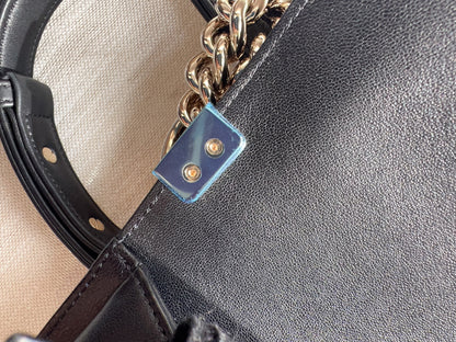 Chanel Leboy medium black gold