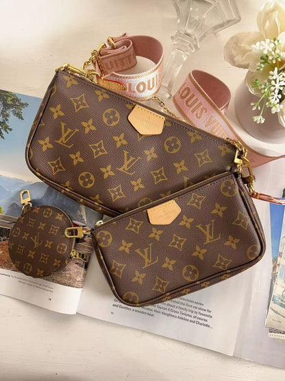 Louis Vuitton Monogram Multi Pochette Accessoires Pink