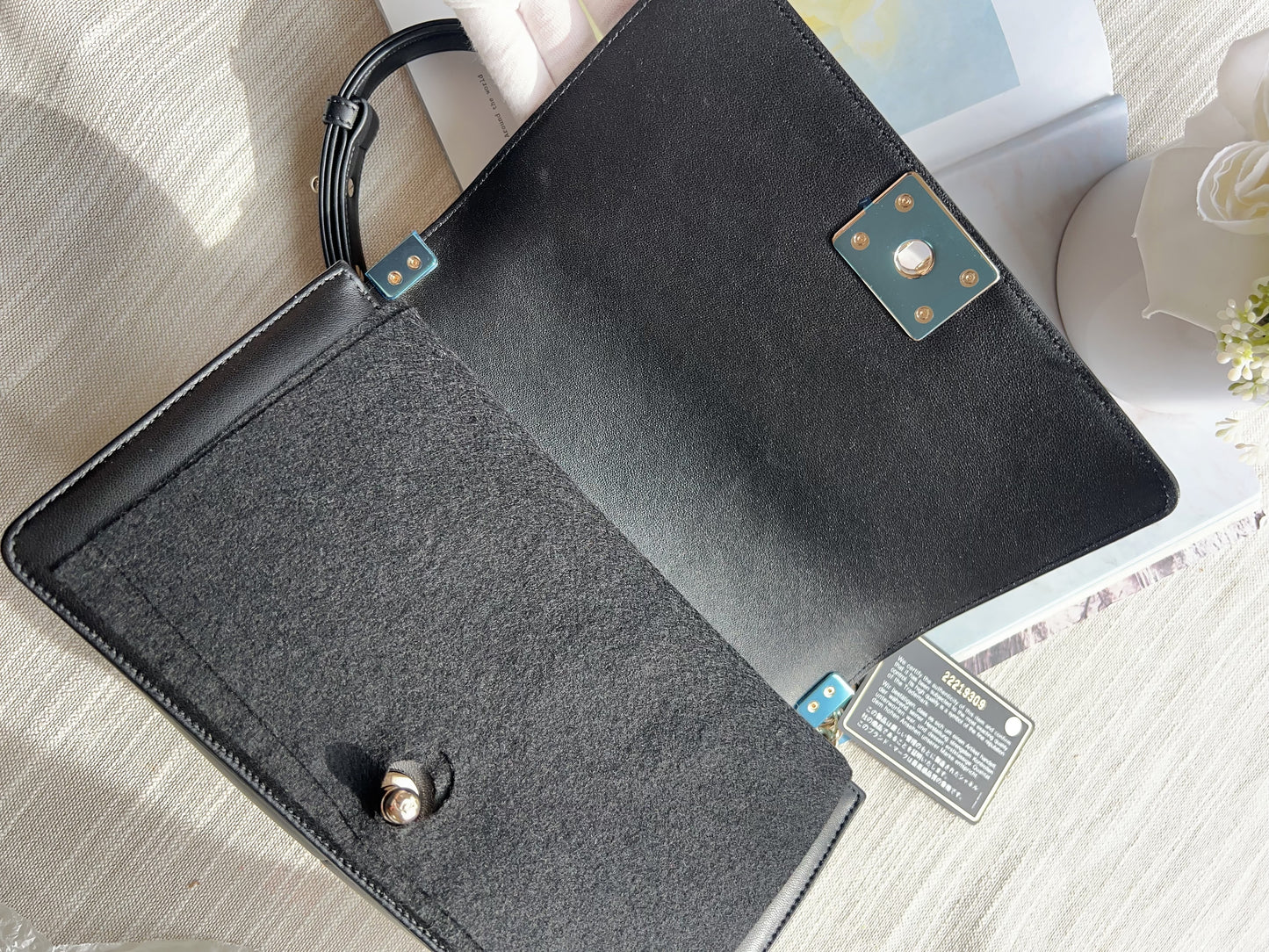 Chanel Leboy medium black gold
