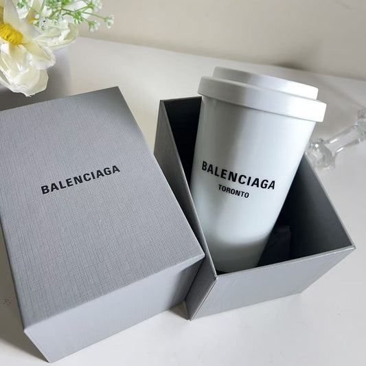 BALENCIAGA Toronto Coffee Cup In White