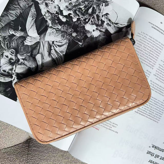 Bottega Veneta Leather Continental Wallet Neutrals New