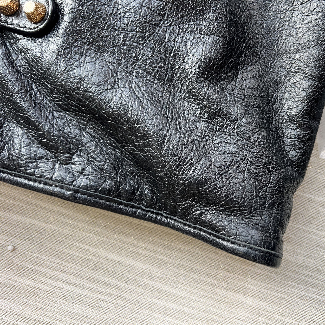 Balenciaga Small Arena City Lambskin Leather Tote