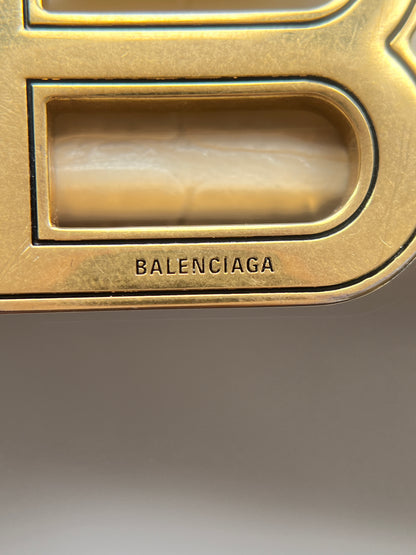 Balenciaga Embossed Hourglass S Top Handle Bag