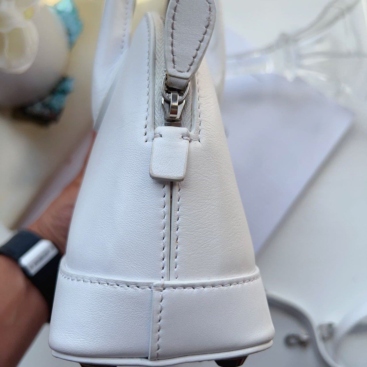 Balenciaga City Bag Chats Mini Balenciaga Leather White