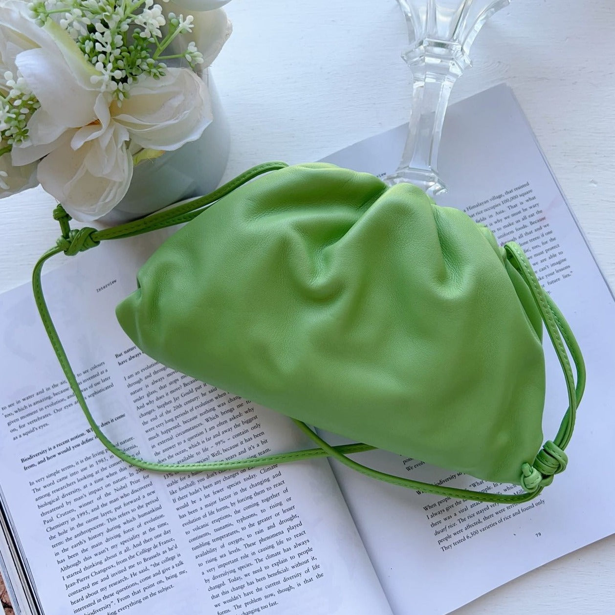 Bottega-Veneta-Mini-Pouch-Acid-Green