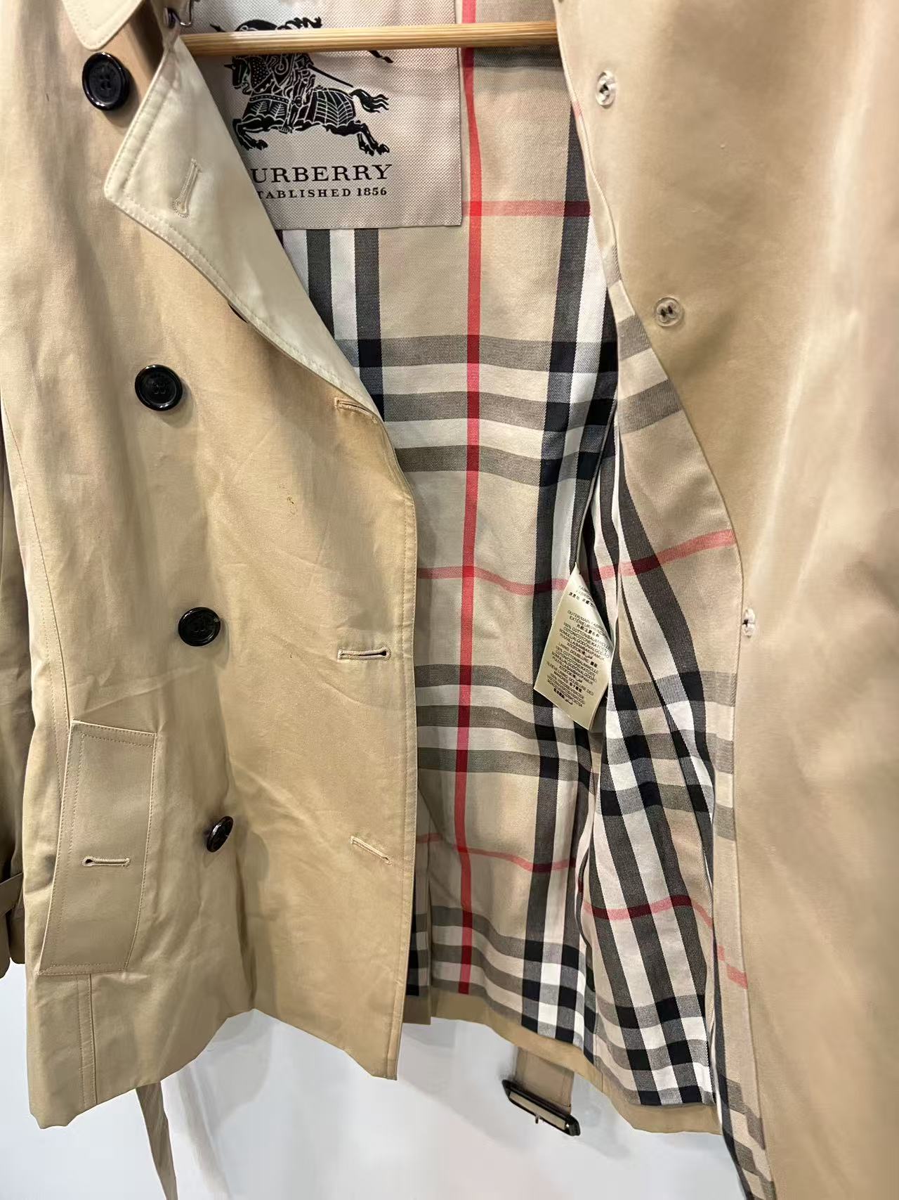 Burberry Kensington Wool Coat US8