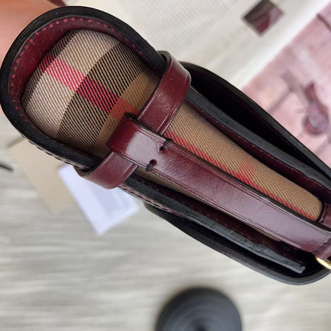 Burberry House Check Pattern Crossbody Bag