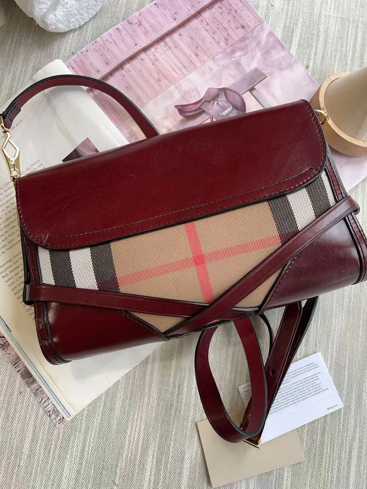 Burberry House Check Pattern Crossbody Bag