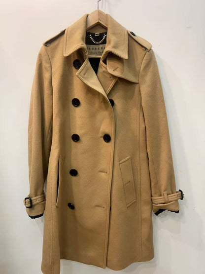 Burberry Kensington Wool Coat US8