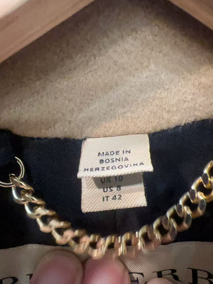 Burberry Kensington Wool Coat US8