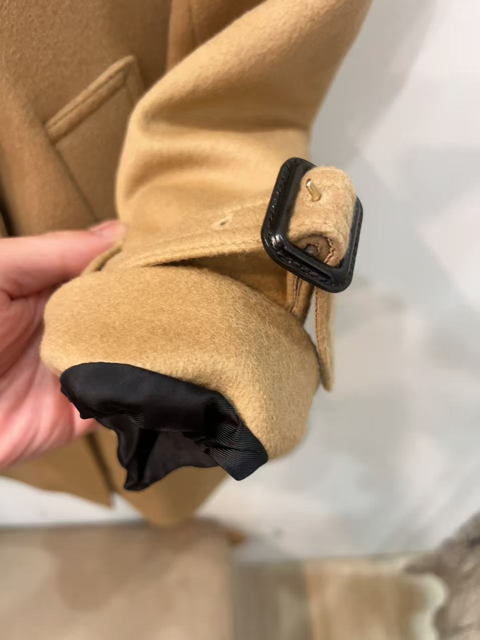 Burberry Kensington Wool Coat US8