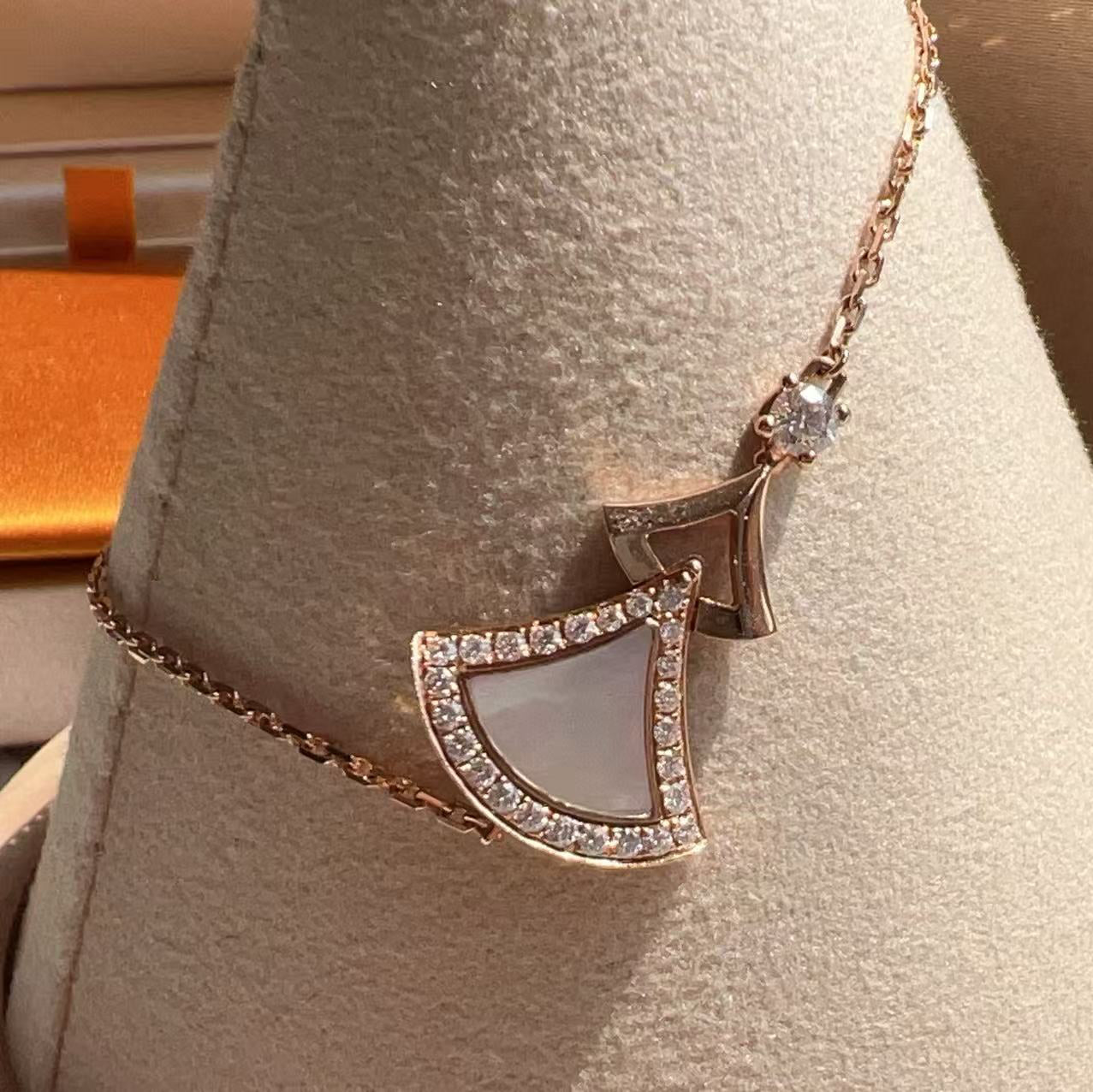 Bvlgari Rose Gold, Diamond and Mother-of-Pearl Divas' Dream Bracelet