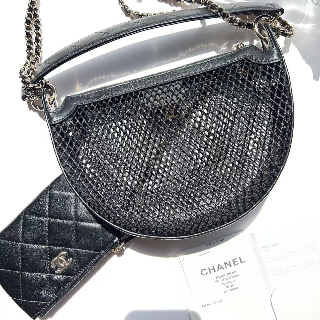 CHANEL CLUTCH WITH CHAIN 2025 BLACK