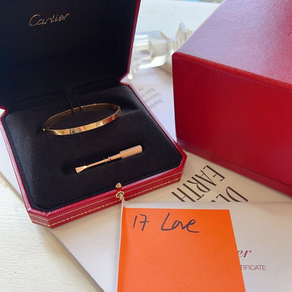 Cartier LOVE Bracelet 17, 18K Rose Gold