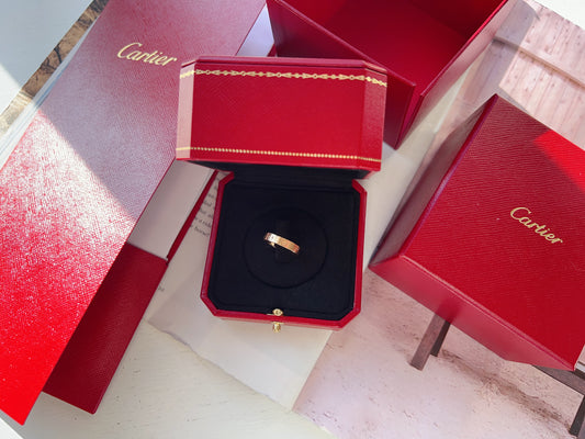 Cartier Love Wedding Band 18K Pink Gold 3.6 mm 2022 Size50