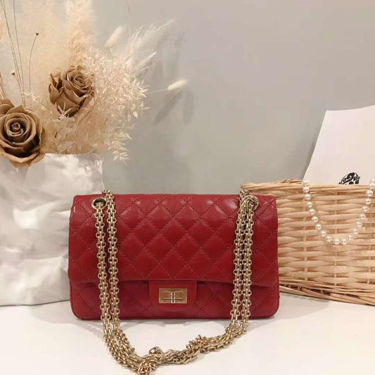 Chanel Burgundy Quilted Calfskin 2.55 Reissue 225 Flap Bag