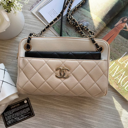 Chanel Triple Color Camera Case Bag with Wallet