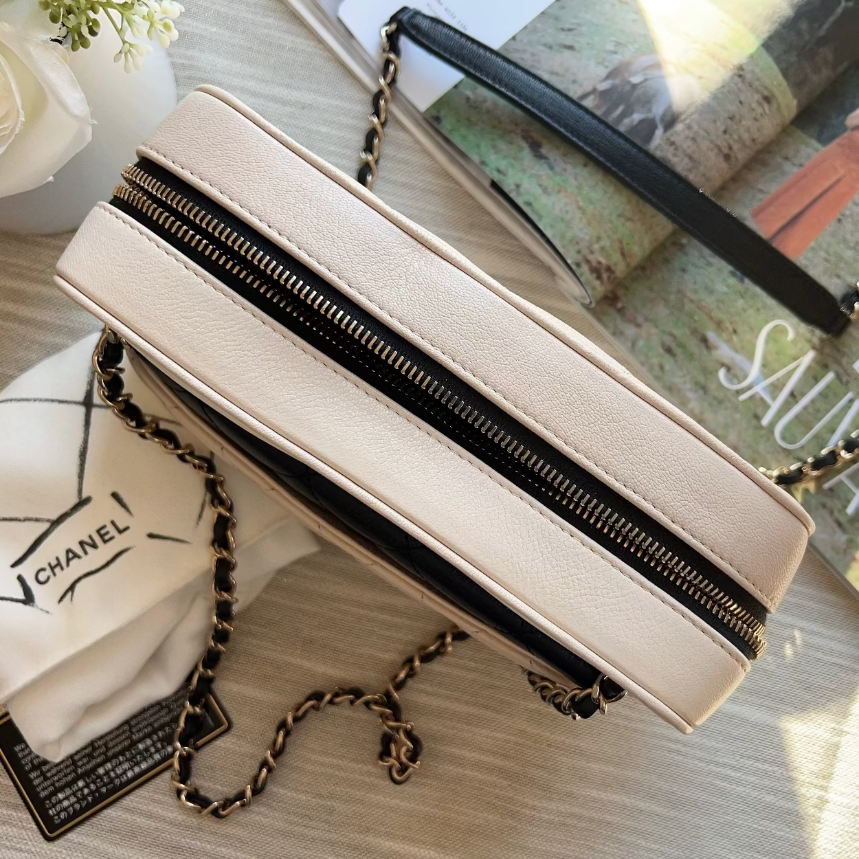 Chanel Triple Color Camera Case Bag with Wallet