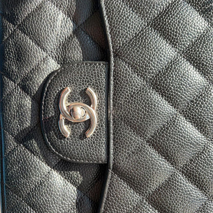 Chanel Caviar Classic Jumbo Double Flap Bag