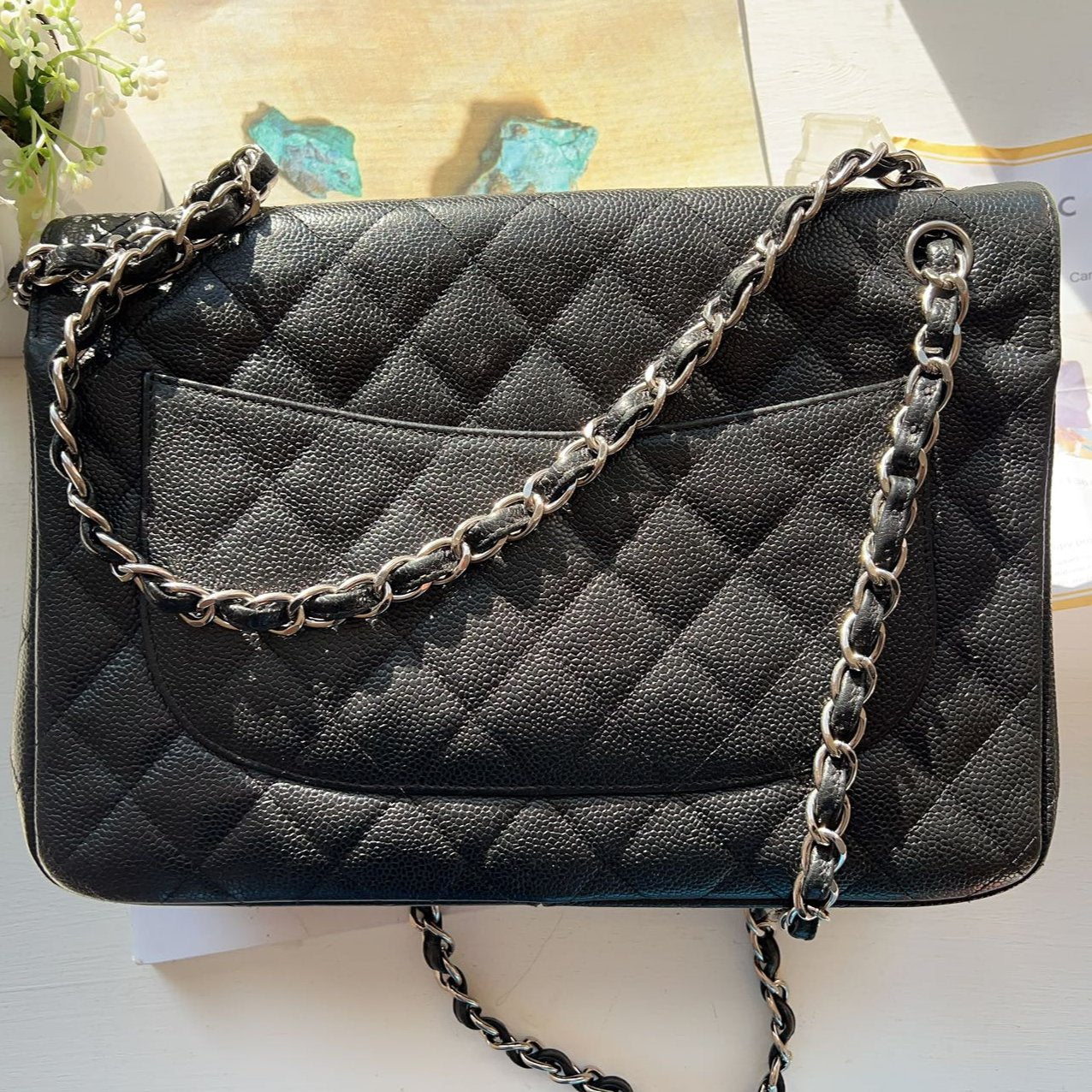 Chanel Caviar Classic Jumbo Double Flap Bag