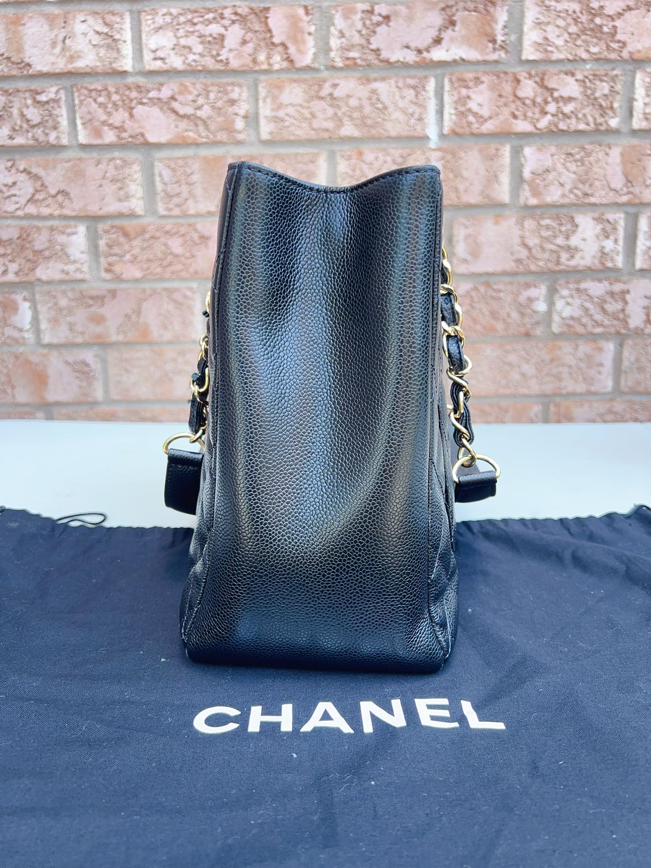 Chanel Caviar Quilted Grand Shopping Tote GST Black