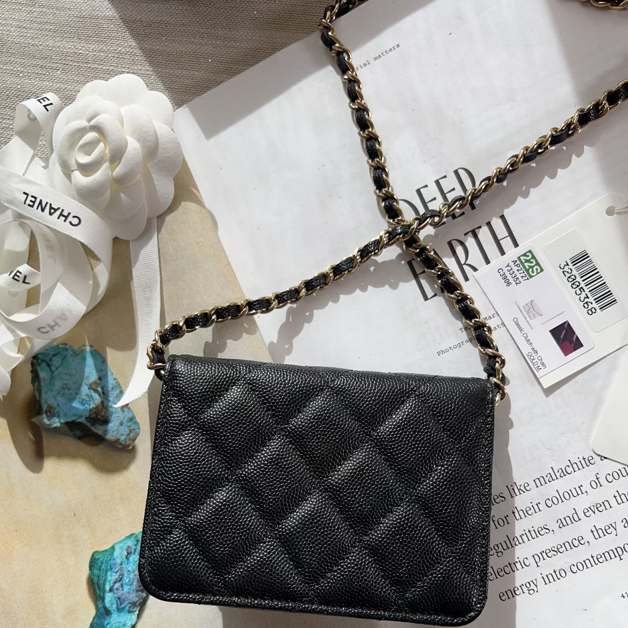 Chanel Caviar Quilted Mini Wallet On Chain