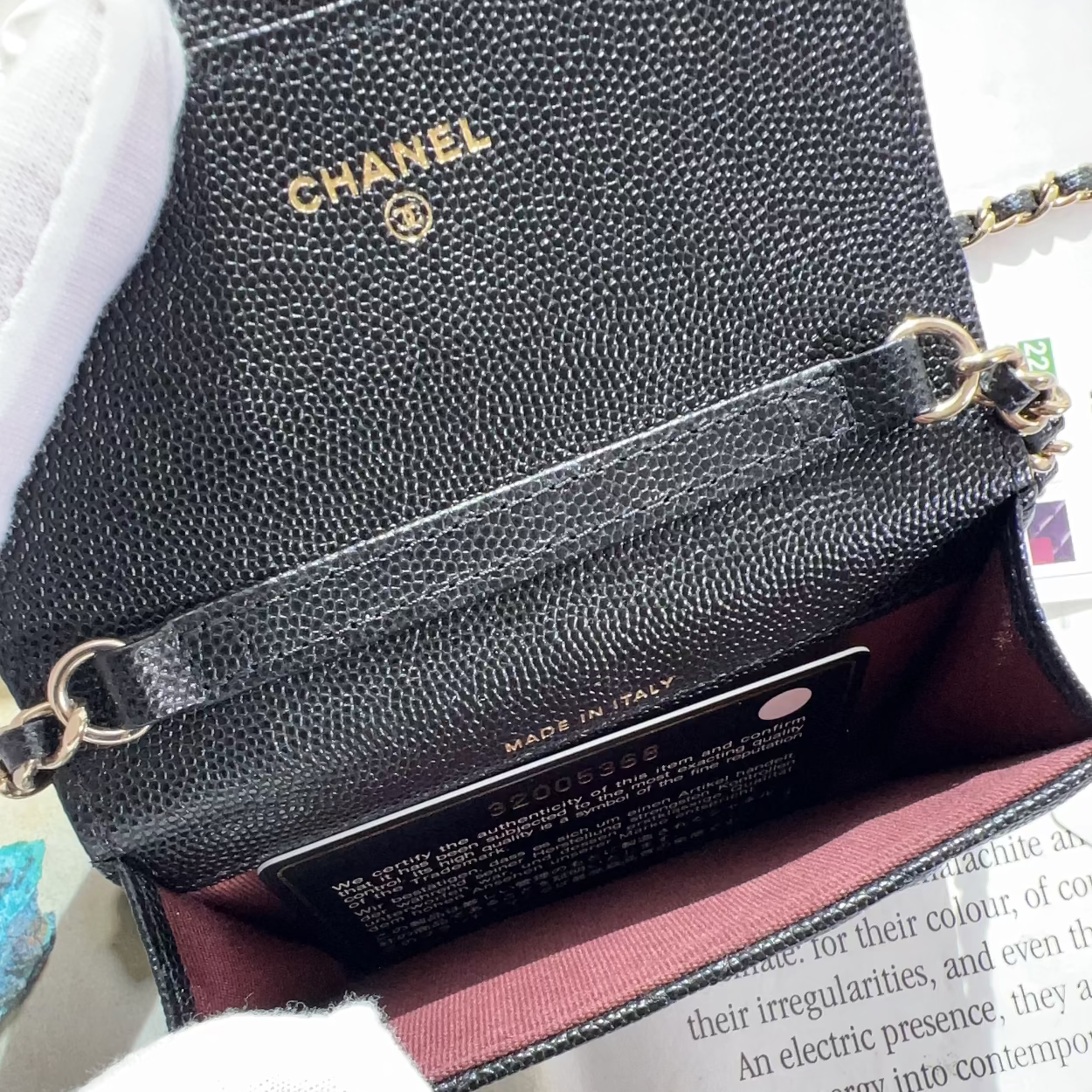 Chanel Caviar Quilted Mini Wallet On Chain