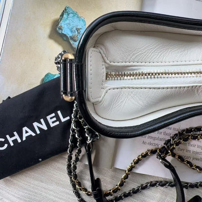 Chanel Gabrielle Hobo Small White Calfskin