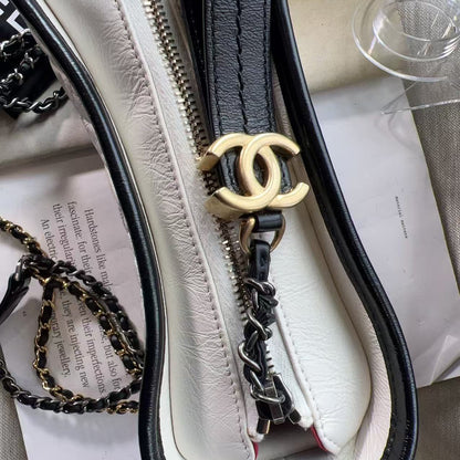 Chanel Gabrielle Hobo Small White Calfskin