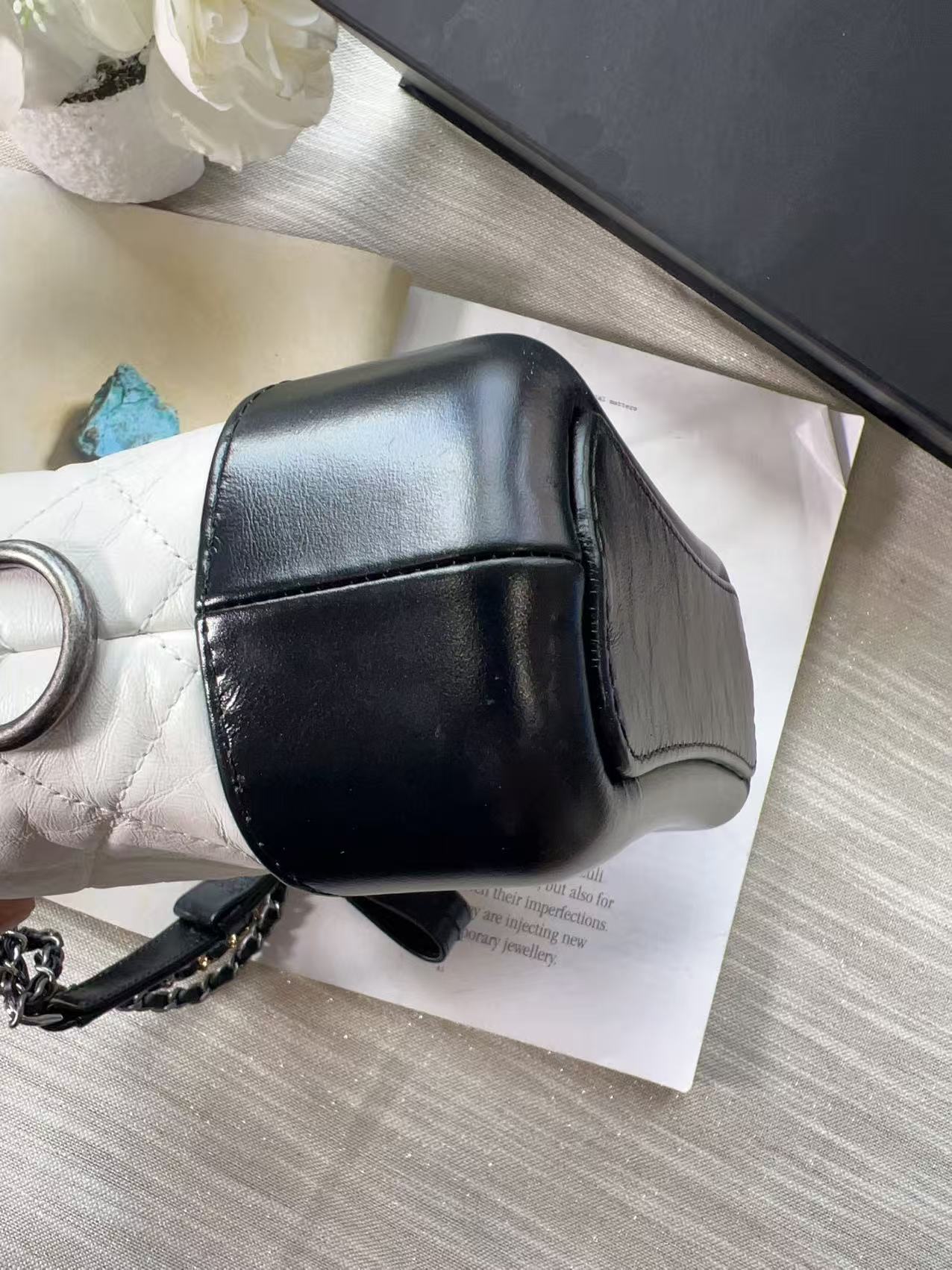 Chanel Gabrielle Hobo Small White Calfskin