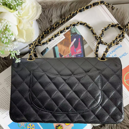 Chanel Medium Black Caviar Classic Double Flap