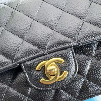 Chanel Medium Black Caviar Classic Double Flap