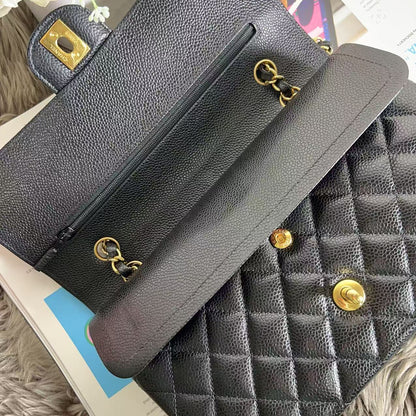 Chanel Medium Black Caviar Classic Double Flap