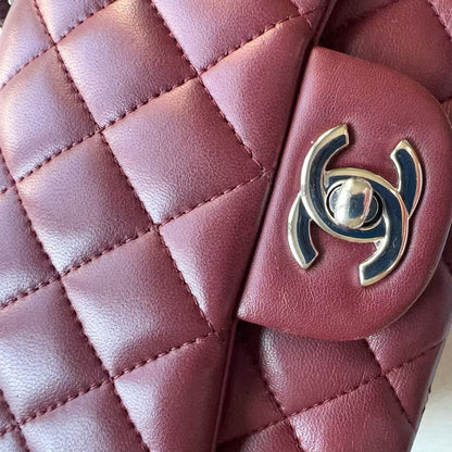 Chanel Mini Square Classic Flap Bag Red